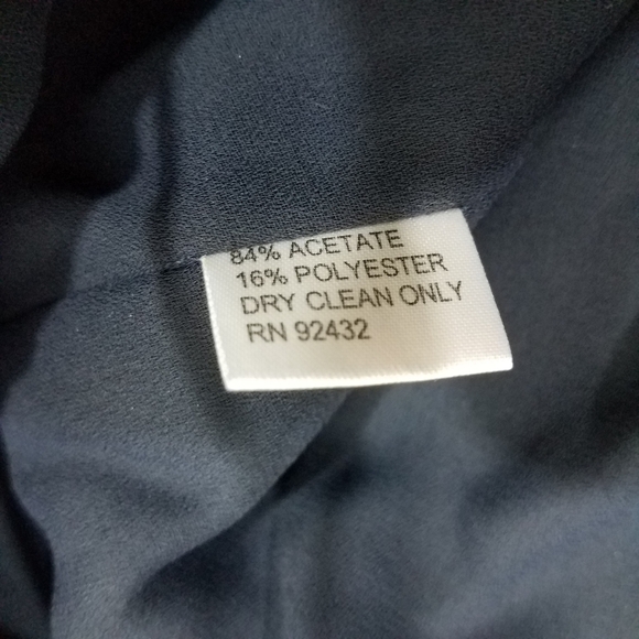 Kay Unger Evening Navy Blue Beaded Dress 4 - Picture 6 of 15